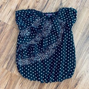 Tempted Girls Ruffled Sequin Top